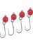 Avlivari Hareketli Kırmızı Jighead 8 gr 2