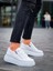 KB-X155 Kuback Beyaz Cilt Detaylı Beyaz Yüksek Taban Günlük Spor Ayakkabı 3