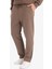 Regular Fit Beli Bağcıklı Cepli Düz Paça Kalın Haki Erkek Eşofman Altı D7836AX/KH154 5