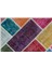 Iskece Bej Patchwork Etnik Modern Desenli Yün Hav Toz Vermez Leke Tutmayan Salon Yolluk Mutfak El Dokuma Halı 5