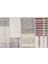 Bej Patchwork Etnik Modern Desenli Yün Hav Toz Vermez Leke Tutmayan Salon Yolluk Mutfak El Dokuma Halı 3