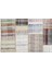Bej Patchwork Etnik Modern Desenli Yün Hav Toz Vermez Leke Tutmayan Salon Yolluk Mutfak El Dokuma Halı 4