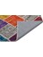 Iskece Bej Patchwork Etnik Modern Desenli Yün Hav Toz Vermez Leke Tutmayan Salon Yolluk Mutfak El Dokuma Halı 2