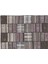 Kahverengi Patchwork Etnik Modern Desenli Yün Hav Toz Vermez Leke Tutmayan Salon Yolluk Mutfak El Dokuma Halı 1