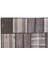 Kahverengi Patchwork Etnik Modern Desenli Yün Hav Toz Vermez Leke Tutmayan Salon Yolluk Mutfak El Dokuma Halı 2