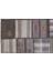 Kahverengi Patchwork Etnik Modern Desenli Yün Hav Toz Vermez Leke Tutmayan Salon Yolluk Mutfak El Dokuma Halı 4