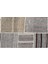 Kahverengi Patchwork Etnik Modern Desenli Yün Hav Toz Vermez Leke Tutmayan Salon Yolluk Mutfak El Dokuma Halı 5