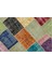 Iskece Bej Patchwork Etnik Modern Desenli Yün Hav Toz Vermez Leke Tutmayan Salon Yolluk Mutfak El Dokuma Halı 5