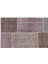 Teselya Pembe Patchwork Etnik Modern Desenli Yün Hav Toz Vermez Leke Tutmayan Salon Yolluk Mutfak El Dokuma Halı 2