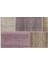 Teselya Pembe Patchwork Etnik Modern Desenli Yün Hav Toz Vermez Leke Tutmayan Salon Yolluk Mutfak El Dokuma Halı 4