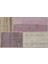 Teselya Pembe Patchwork Etnik Modern Desenli Yün Hav Toz Vermez Leke Tutmayan Salon Yolluk Mutfak El Dokuma Halı 5