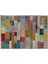 Bej Patchwork Etnik Modern Desenli Yün Hav Toz Vermez Leke Tutmayan Salon Yolluk Mutfak El Dokuma Halı 1