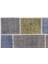 Teselya Gri Patchwork Etnik Modern Desenli Yün Hav Toz Vermez Leke Tutmayan Salon Yolluk Mutfak El Dokuma Halı 2