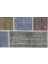Teselya Gri Patchwork Etnik Modern Desenli Yün Hav Toz Vermez Leke Tutmayan Salon Yolluk Mutfak El Dokuma Halı 5
