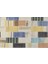 Teselya Bej Patchwork Etnik Modern Desenli Yün Hav Toz Vermez Leke Tutmayan Salon Yolluk Mutfak El Dokuma Halı 5