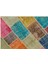 Iskece Bej Patchwork Etnik Modern Desenli Yün Hav Toz Vermez Leke Tutmayan Salon Yolluk Mutfak El Dokuma Halı 5
