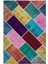 Iskece Bej Patchwork Etnik Modern Desenli Yün Hav Toz Vermez Leke Tutmayan Salon Yolluk Mutfak El Dokuma Halı 1