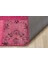 Pembe Eskitme Etnik Modern Desenli Yün Hav Toz Vermez Leke Tutmayan Salon Yolluk Mutfak El Dokuma Halı 2
