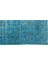 Atina Turkuaz Eskitme Yün Modern Desenli Yün Hav Toz Vermez Leke Tutmayan Salon Yolluk Mutfak El Dokuma Halı 4