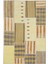 Teselya Sarı Patchwork Etnik Modern Desenli Yün Hav Toz Vermez Leke Tutmayan Salon Yolluk Mutfak El Dokuma Halı 1