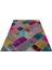 Iskece Bej Patchwork Etnik Modern Desenli Yün Hav Toz Vermez Leke Tutmayan Salon Yolluk Mutfak El Dokuma Halı 3