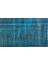 Atina Turkuaz Eskitme Yün Modern Desenli Yün Hav Toz Vermez Leke Tutmayan Salon Yolluk Mutfak El Dokuma Halı 3