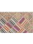 Teselya Bej Çizgili Yün Modern Desenli Yün Hav Toz Vermez Leke Tutmayan Salon Yolluk Mutfak El Dokuma Halı 3