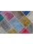 Iskece Bej Patchwork Etnik Modern Desenli Yün Hav Toz Vermez Leke Tutmayan Salon Yolluk Mutfak El Dokuma Halı 4