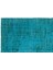 Atina Turkuaz Eskitme Yün Modern Desenli Yün Hav Toz Vermez Leke Tutmayan Salon Yolluk Mutfak El Dokuma Halı 4