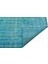 Atina Turkuaz Eskitme Yün Modern Desenli Yün Hav Toz Vermez Leke Tutmayan Salon Yolluk Mutfak El Dokuma Halı 2