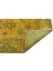 Sarı Çerçeveli Yün Modern Desenli Yün Hav Toz Vermez Leke Tutmayan Salon Yolluk Mutfak El Dokuma Halı 2