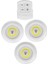Uzaktan Kumandalı Yapışkanlı 3'lü LED Spot Lamba 3