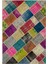Iskece Bej Patchwork Etnik Modern Desenli Yün Hav Toz Vermez Leke Tutmayan Salon Yolluk Mutfak El Dokuma Halı 1