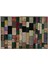 Bej Patchwork Etnik Modern Desenli Yün Hav Toz Vermez Leke Tutmayan Salon Yolluk Mutfak El Dokuma Halı 4