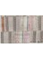 Kahverengi Patchwork Etnik Modern Desenli Yün Hav Toz Vermez Leke Tutmayan Salon Yolluk Mutfak El Dokuma Halı 4