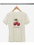 Berry Dayss Kiraz Baskılı / Kadın Çok Renkli T-Shirt %100 Pamuk Regular Fıt Rahat Kalıp 2
