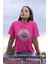 Vintage Baskılı / Kadın Çok Renkli T-Shirt %100 Pamuk Regular Fıt Rahat Kalıp 1