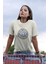 Vintage Baskılı / Kadın Çok Renkli T-Shirt %100 Pamuk Regular Fıt Rahat Kalıp 1