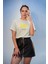 Dark Kedi Baskılı / Kadın Çok Renkli T-Shirt %100 Pamuk Regular Fıt Rahat Kalıp 1