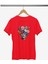 Flowers Head Baskılı / Kadın Çok Renkli T-Shirt %100 Pamuk Regular Fıt Rahat Kalıp 2