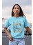 Stay Trıppy Baskılı / Kadın Çok Renkli T-Shirt %100 Pamuk Regular Fıt Rahat Kalıp 1