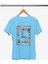 Stay Trıppy Baskılı / Kadın Çok Renkli T-Shirt %100 Pamuk Regular Fıt Rahat Kalıp 2