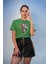 Flowers Head Baskılı / Kadın Çok Renkli T-Shirt %100 Pamuk Regular Fıt Rahat Kalıp 1