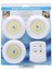 3 Lü Kumandalı Yapışkanlı Kablosuz Pilli LED Spot Lamba Işıldak 313040 1