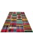 Iskece Bej Patchwork Yün Modern Desenli Yün Hav Toz Vermez Leke Tutmayan Salon Yolluk Mutfak El Dokuma Halı 3