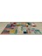 Bej Patchwork Etnik Modern Desenli Yün Hav Toz Vermez Leke Tutmayan Salon Yolluk Mutfak El Dokuma Halı 1