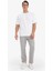 Regular Fit Beli Bağcıklı Cepli Düz Paça Kalın Gri Erkek Pantolon D7836AX/GR198 1