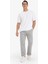 Regular Fit Beli Bağcıklı Cepli Düz Paça Kalın Gri Erkek Pantolon D7836AX/GR198 4