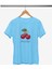 Berry Dayss Kiraz Baskılı / Kadın Çok Renkli T-Shirt %100 Pamuk Regular Fıt Rahat Kalıp 2