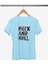 Rock And Roll Baskılı / Kadın Çok Renkli T-Shirt %100 Pamuk Regular Fıt Rahat Kalıp 2